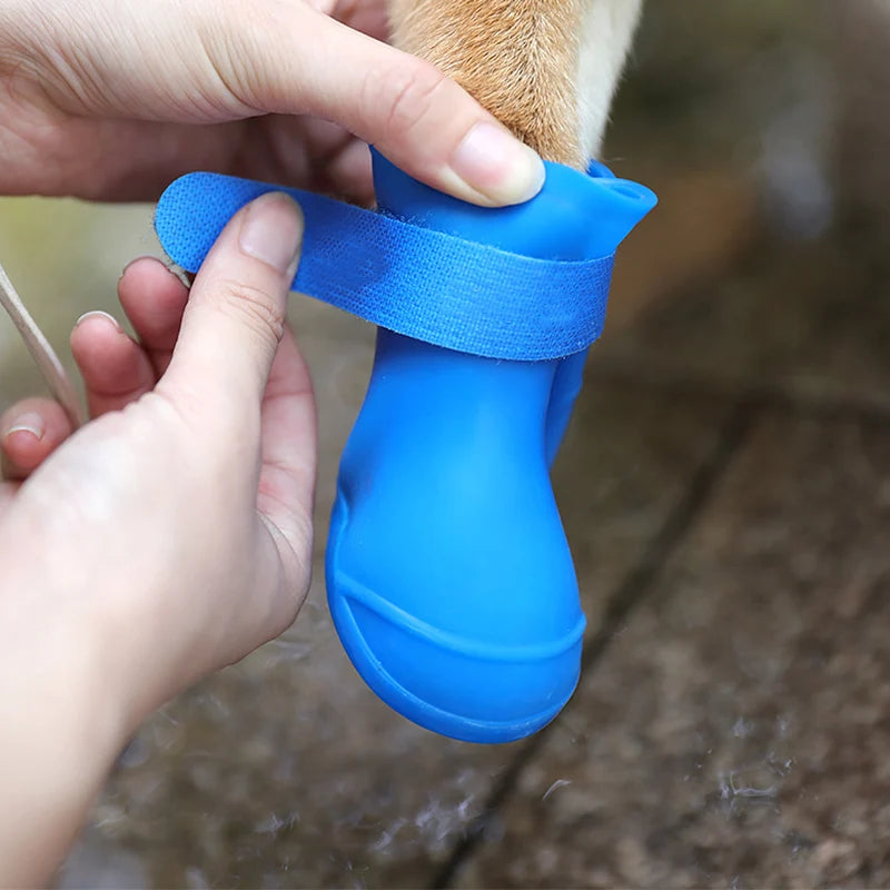 Soft Silicone Pet Rain Shoes