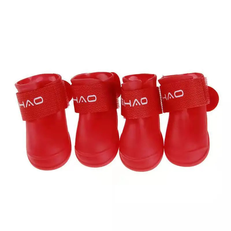 Soft Silicone Pet Rain Shoes